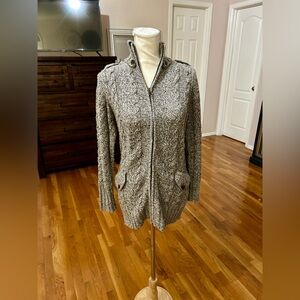 Nils Sportswear Vintage Wool/Alpaca Light Brown Marled Sweater in Women’s Small